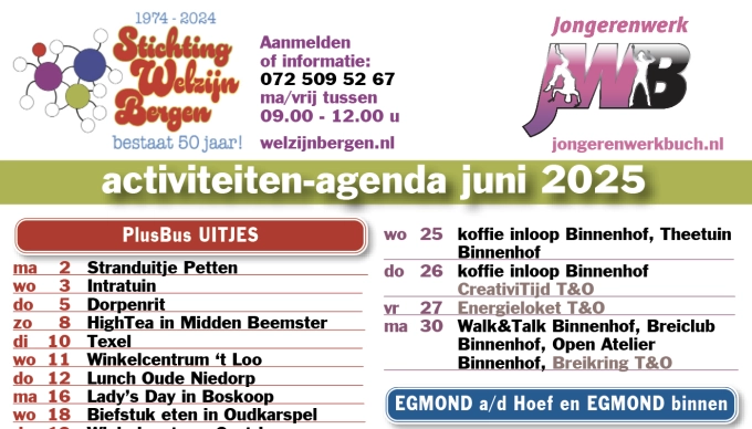 Activiteitenkalender juni 2025