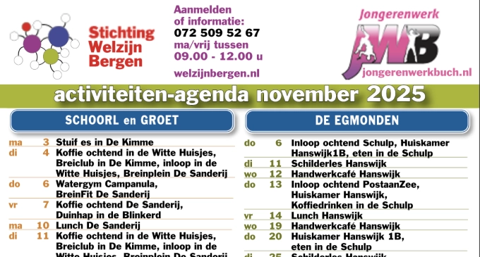 Activiteitenkalender november 2025