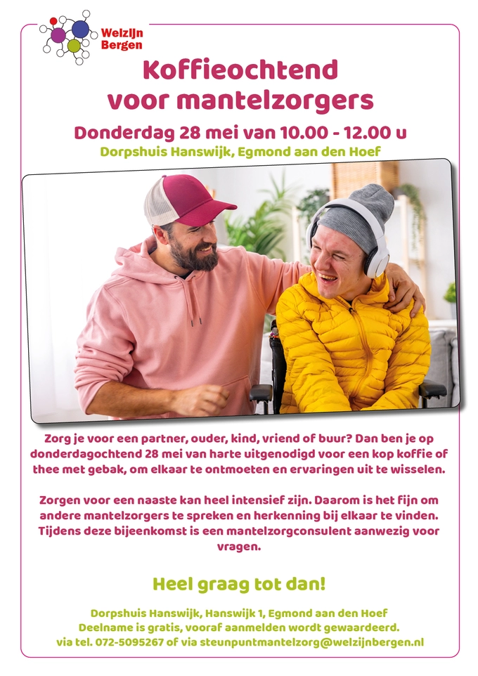 Mantelzorgbijeenkomst 28 mei