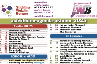 Activiteitenkalender oktober 2025