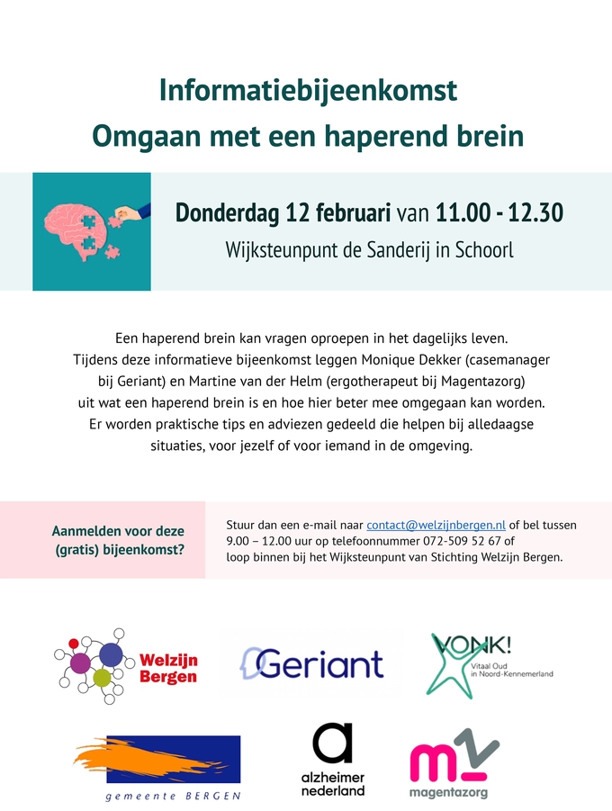 Informatiebijeenkomst Haperend Brein