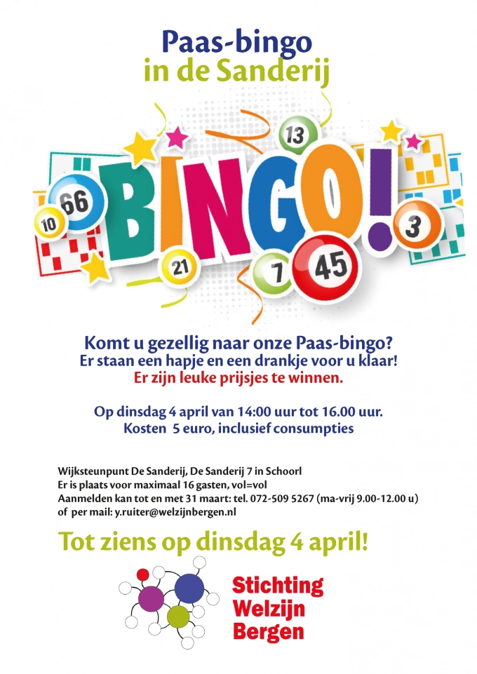 Paasbingo in de Sanderij